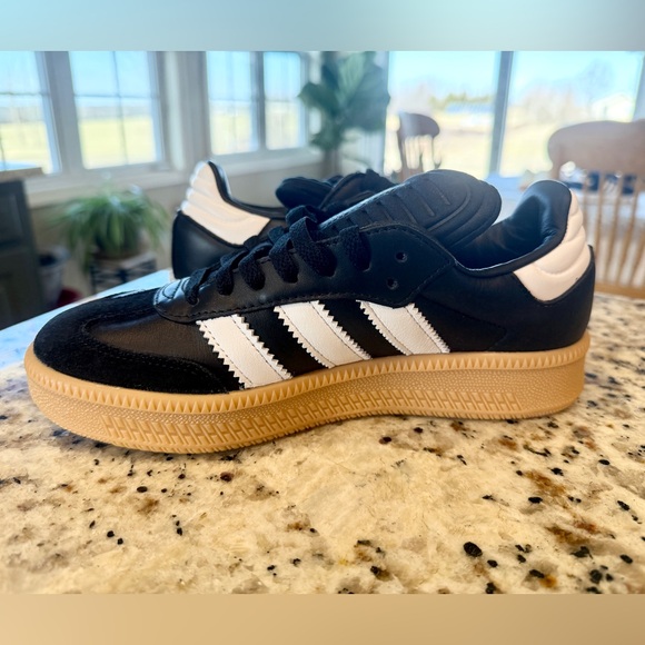 Adidas Black and White Samba Sneakers - Picture 2 of 2